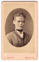Fotografie J. Linck, Winterthur, Frau mi