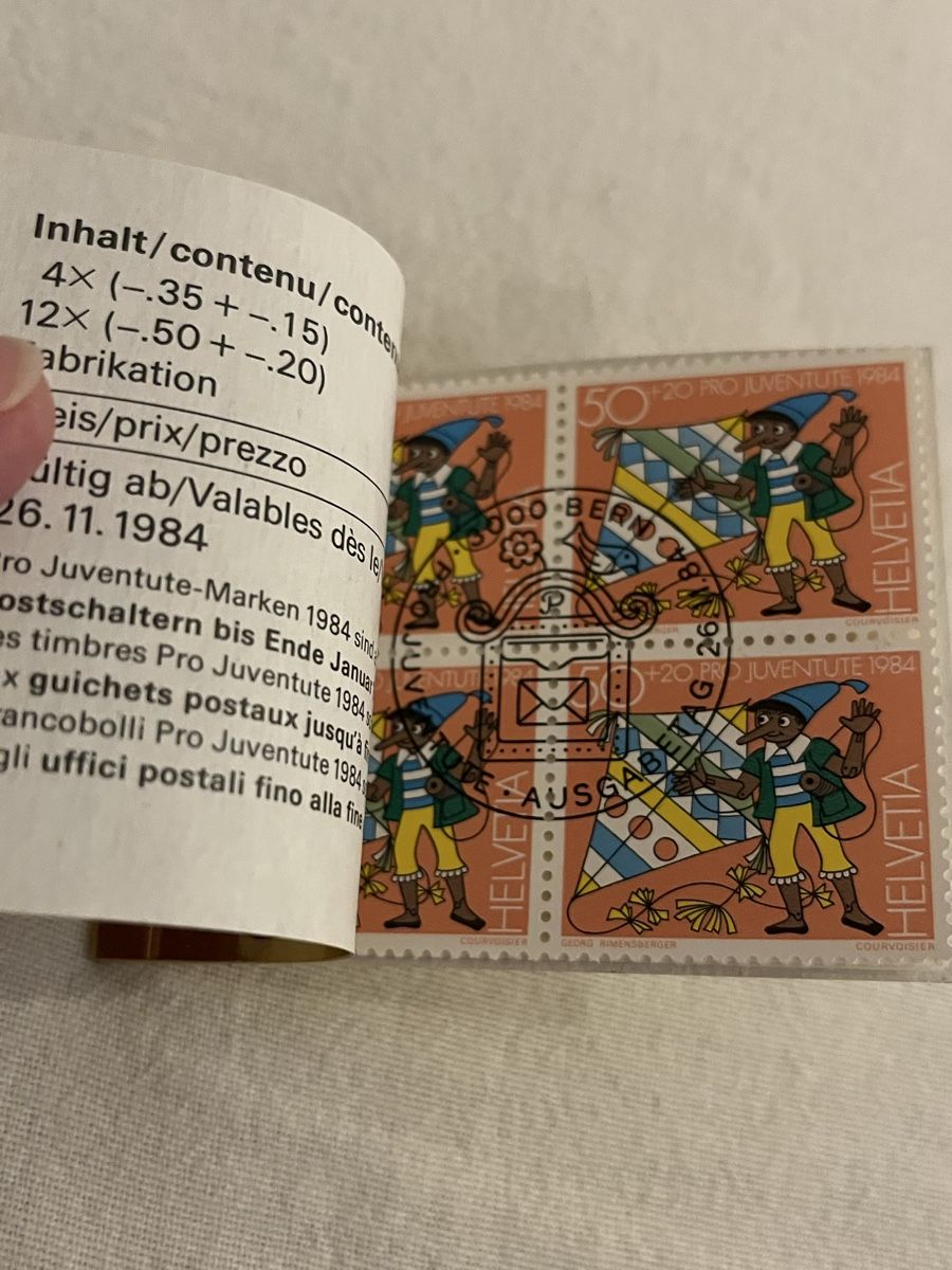 Tutti i francobolli: Markenheftchen PJ 1984 ET-Sonderstempel – Usato da Eppstein Vockenhausen venduto da hightech11 1
