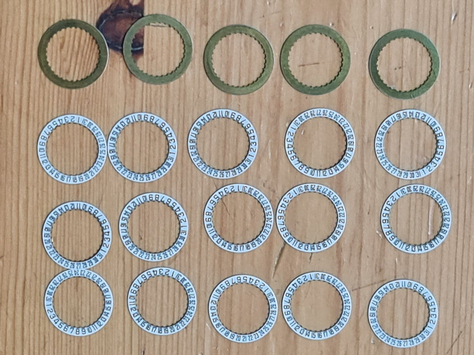 Uhren: Datumscheibe D = 15.3 mm – Neu (gemäss Beschreibung) aus Winterthur von Hai6 3