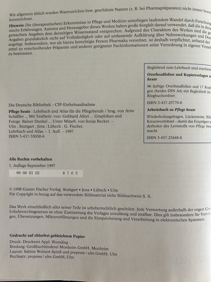 Libri: Buchpaket Pflege – Usato da Kriens venduto da lay01 3