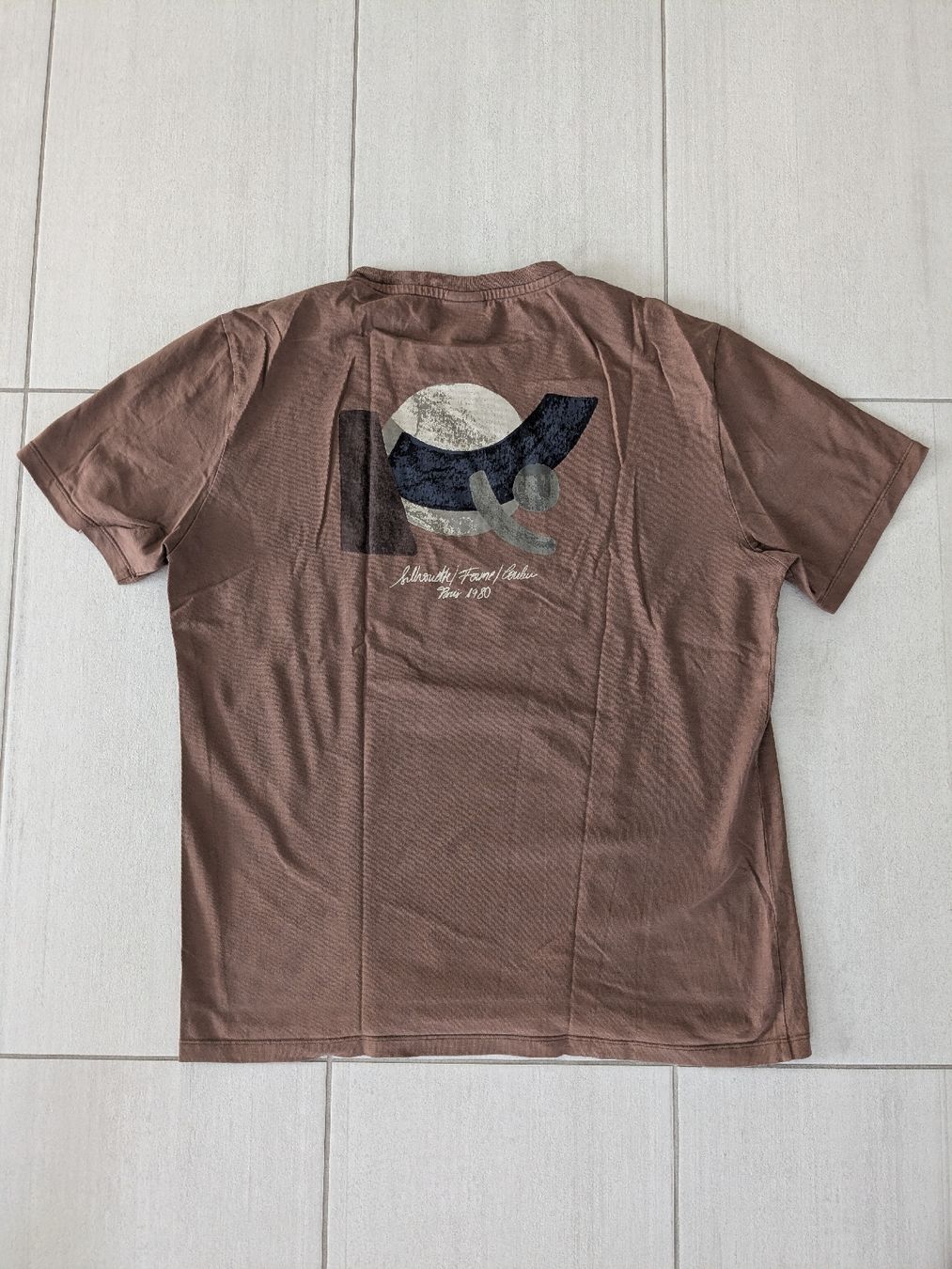 Mango T-shirt: T-Shirt homme marron Mango L – Usato da Vouvry venduto da babalisto