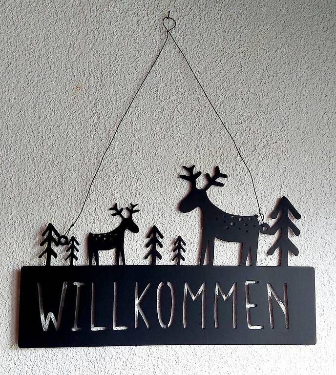 Insegne: Metallschild Willkommen – Nuovo e nell'imballaggio originale da Kerns venduto da Joe990