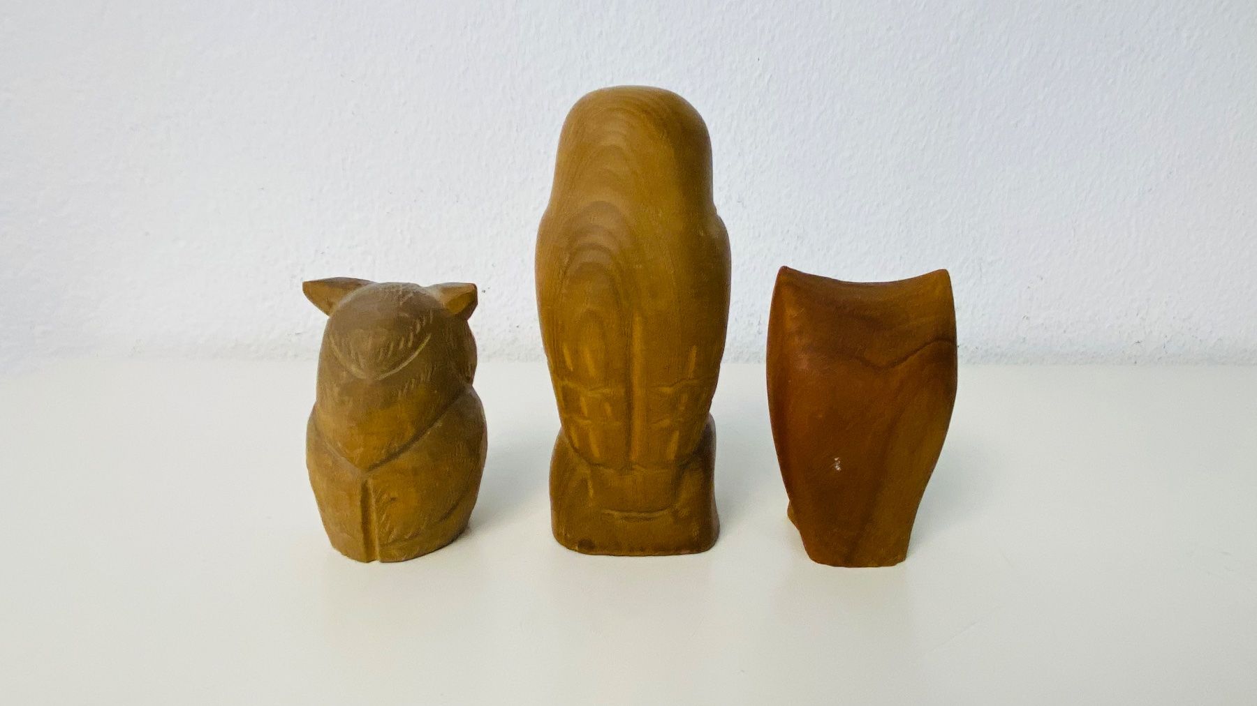 Statuette: 3 Holzeulen Set – Usato da Zürich venduto da Arche_Brockenhaus 4