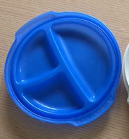 Kinder Teller blau 3 Fächer gut