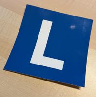 Klebe "L" für Lernfahrer (optimal für Supermoto)