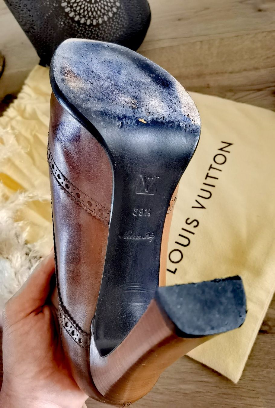 Louis Vuitton Scarpe da donna: Louis Vuitton Pumps: On Time Lace-up Pump Fall-Winter 2012 – Usato da Hirzel venduto da Margarita_HandMade 4