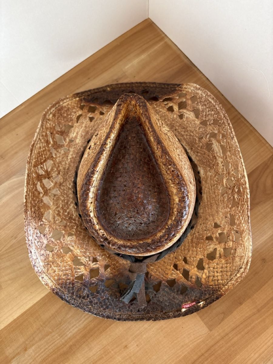 Copricapi, berretti & cappellini: Cowboy Strohhut von Stars & Stripes Gr. S – Nuovo (secondo la descrizione) da Rümlang venduto da euqinom16 4