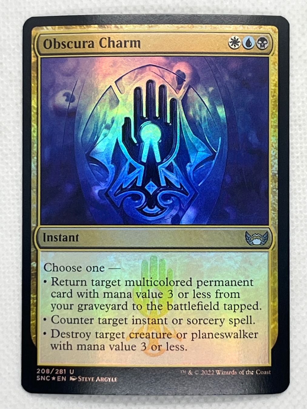 Magic The Gathering Carte collezionabili: MTG - Obscura Charm Foil - SNC – Usato da Hinterkappelen venduto da Kim1992