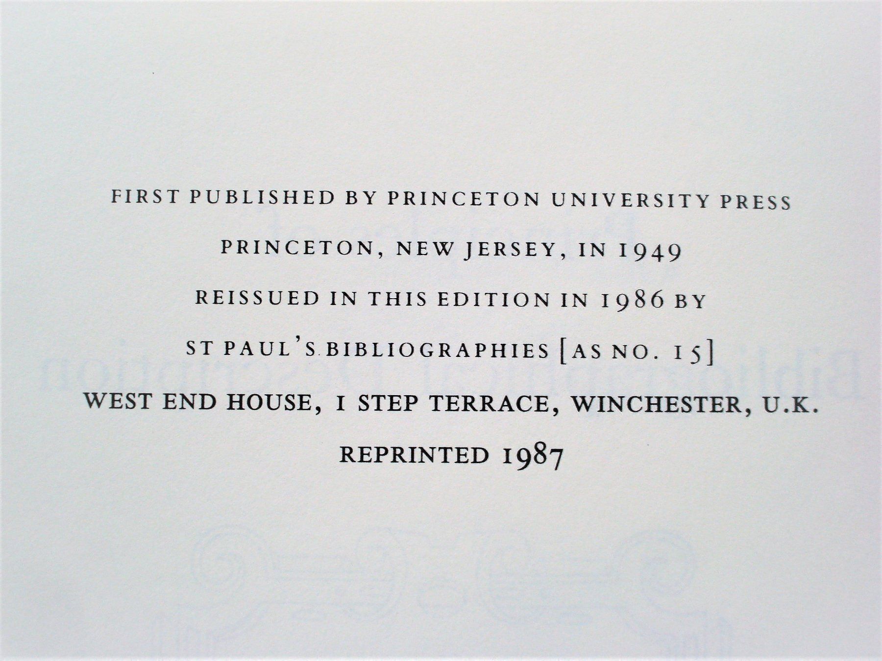 Libri: Principles of Bibliograph. Description – Usato da Lichtensteig venduto da chlepfshit 2