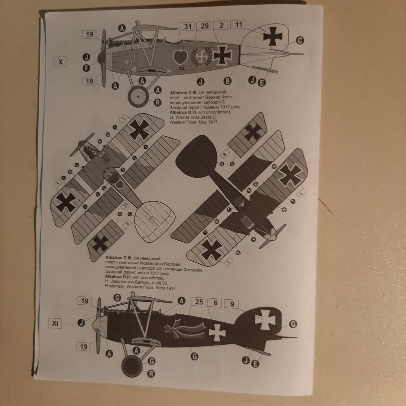 Kit di modellismo & Modellini statici: 2178 ... Albatros D. III ... Roden Ro 012 – Usato da Bonstetten venduto da Benibanny59 5