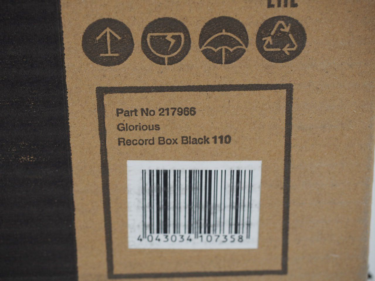 Contenitori & Simili: Glorious Record Box 110 schwarz (26080846) – Nuovo e nell'imballaggio originale da Zürich venduto da fundsachenverkauf 2