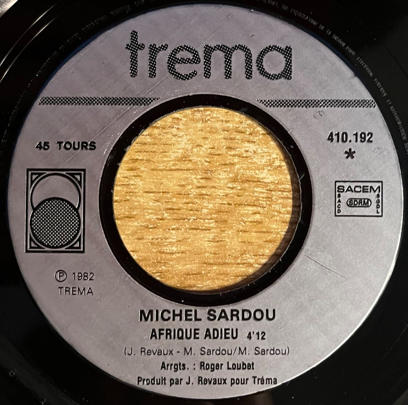 Vinyles: MICHEL SARDOU - AFRIQUE ADIEU – D'occasion à Bussigny par vinyl-pas-cher 2
