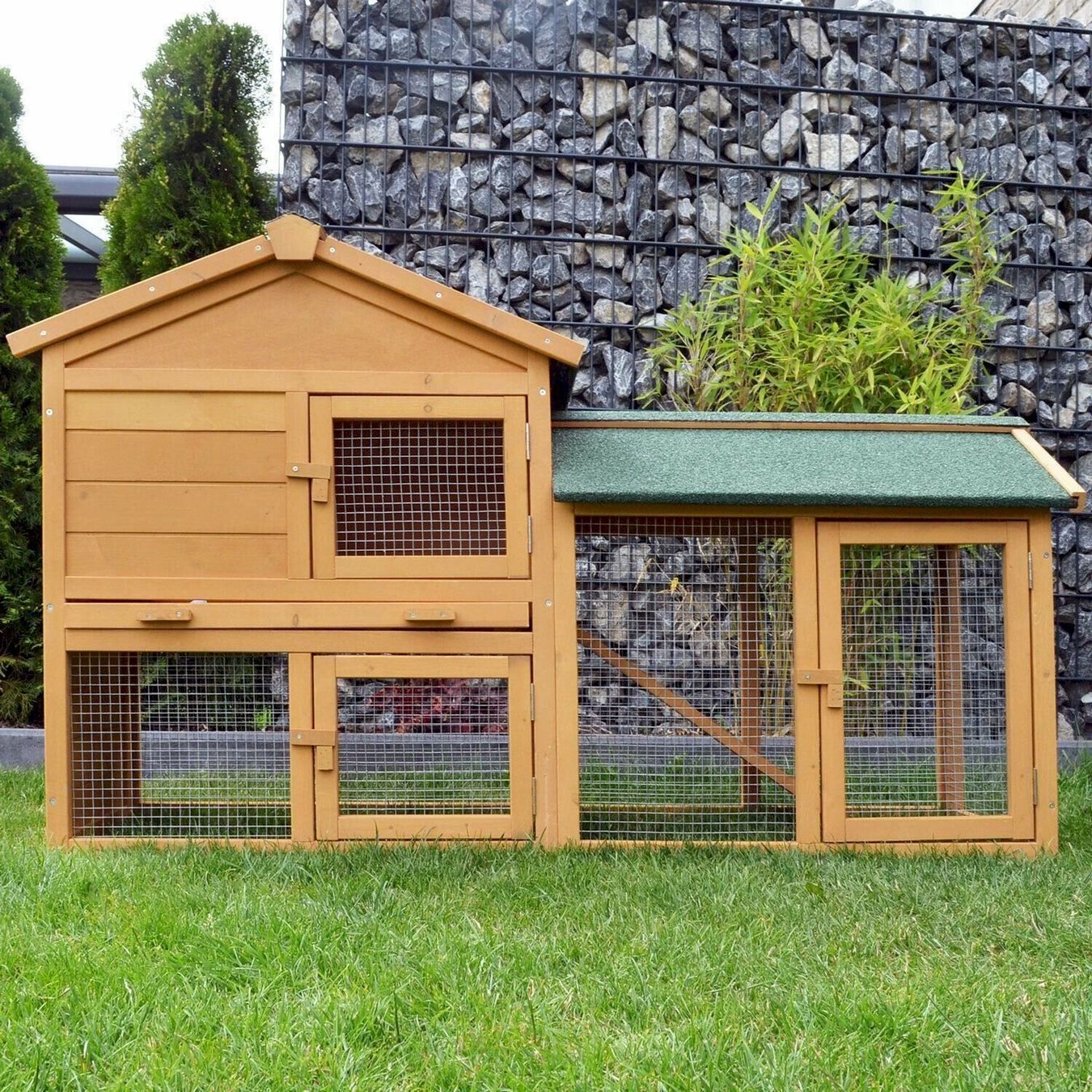 Gabbie, trasporto & Sicurezza: Hasenstall Hasenvilla 147 x 53 x 85 cm – Nuovo e nell'imballaggio originale da Bottighofen venduto da zaap 1