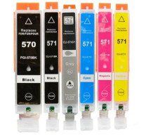 6 Druckerpatronen PGI-570 CLI571 XXL Pixma MG MG 7751