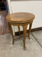 Antiker runder Tisch, Holz, Beistelltisch