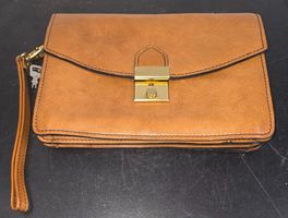 Elegante Leder-Handtasche mit Schloss & Schlüssel