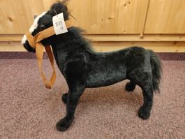 Schwarzes Pferd Lang 45 cm  Hoch 40 cm NEU