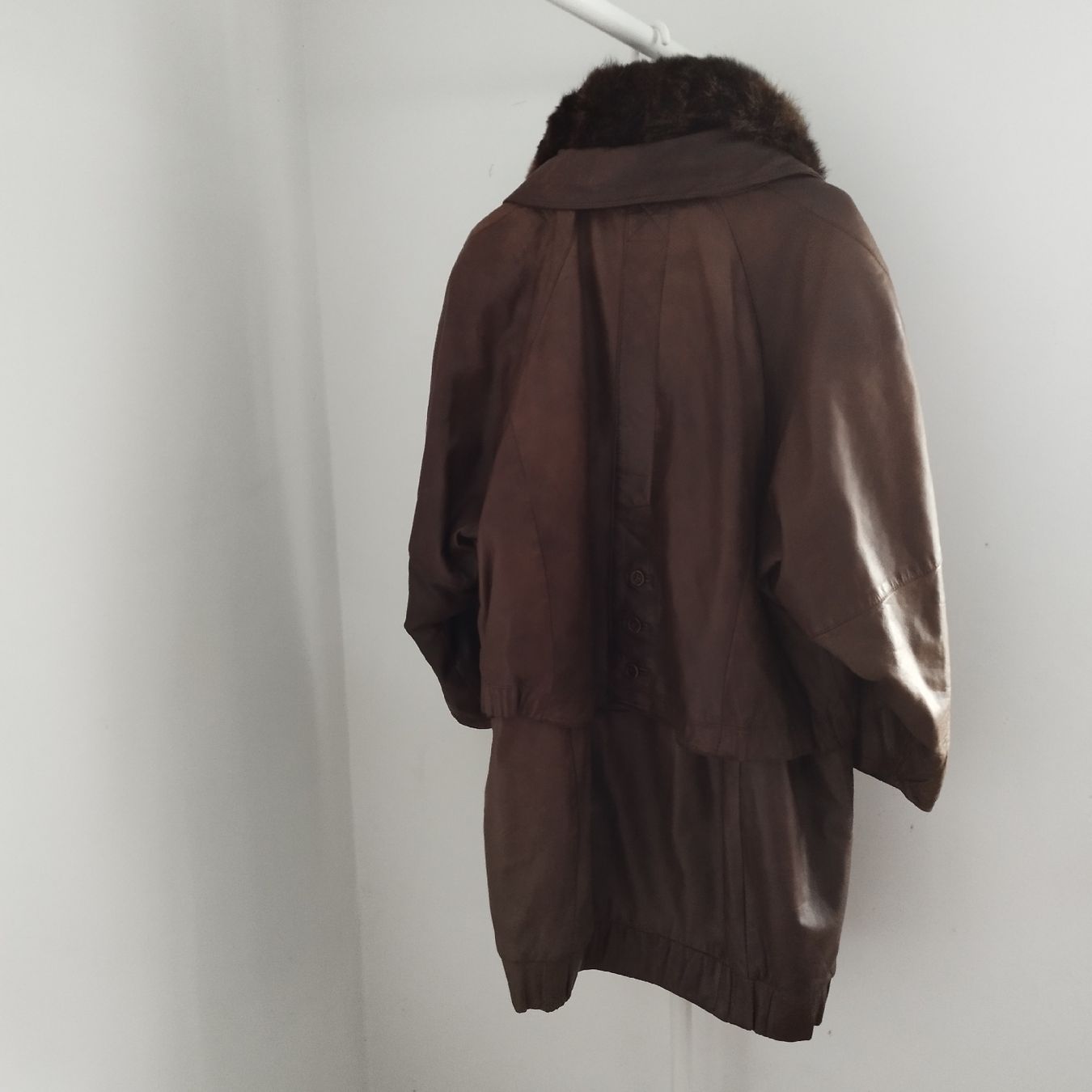 Mäntel: Ledermantel, echtes Leder, braun, Gr. 42 – Gebraucht aus lommis von inf_thv8 3