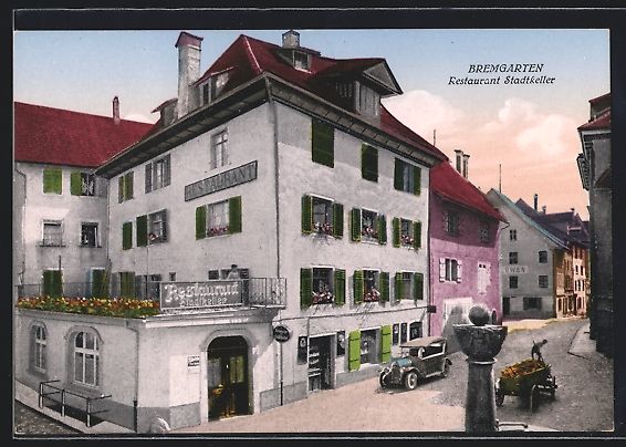 Ansichtskarten: Bremgarten, Restaurant Stadtkeller von H – Gebraucht aus Berlin von bartko-reher