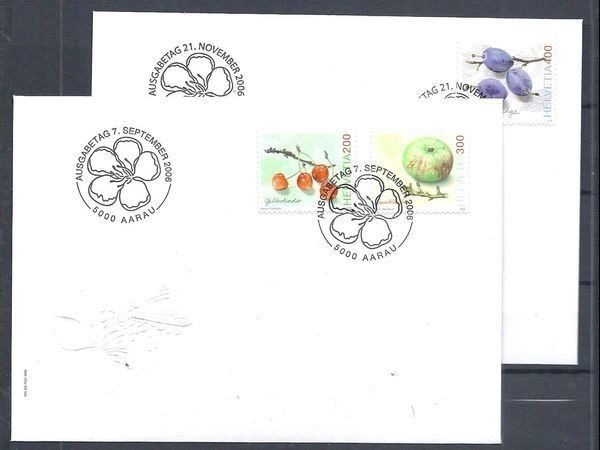 Tutti i francobolli: F1207  - 2 FDC anciens fruits – Usato da Trélex venduto da Phil_Albert