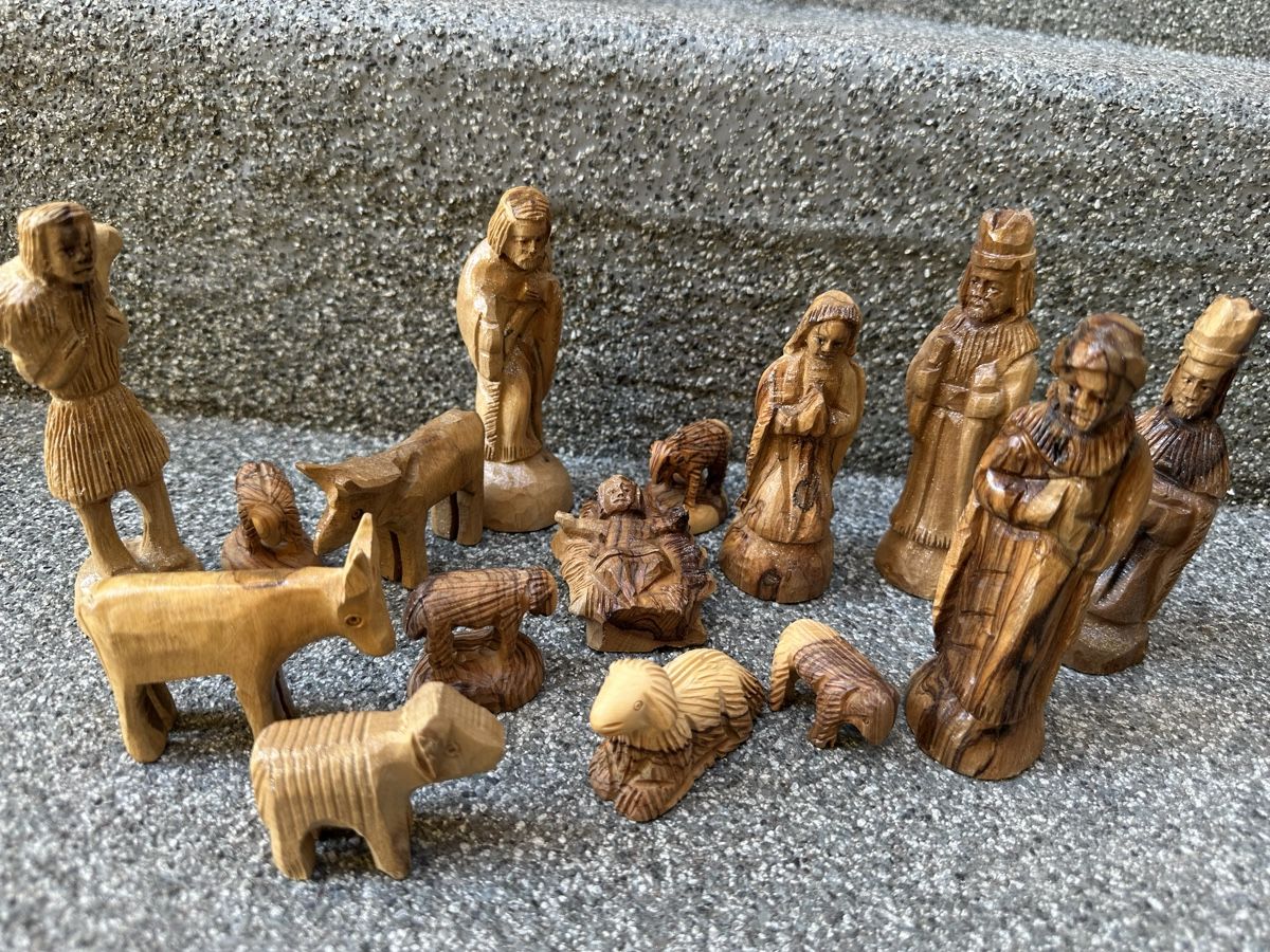 Statuette: Oliven Holz Krippenfiguren Set  – Usato da Oberentfelden venduto da vilibrand 1