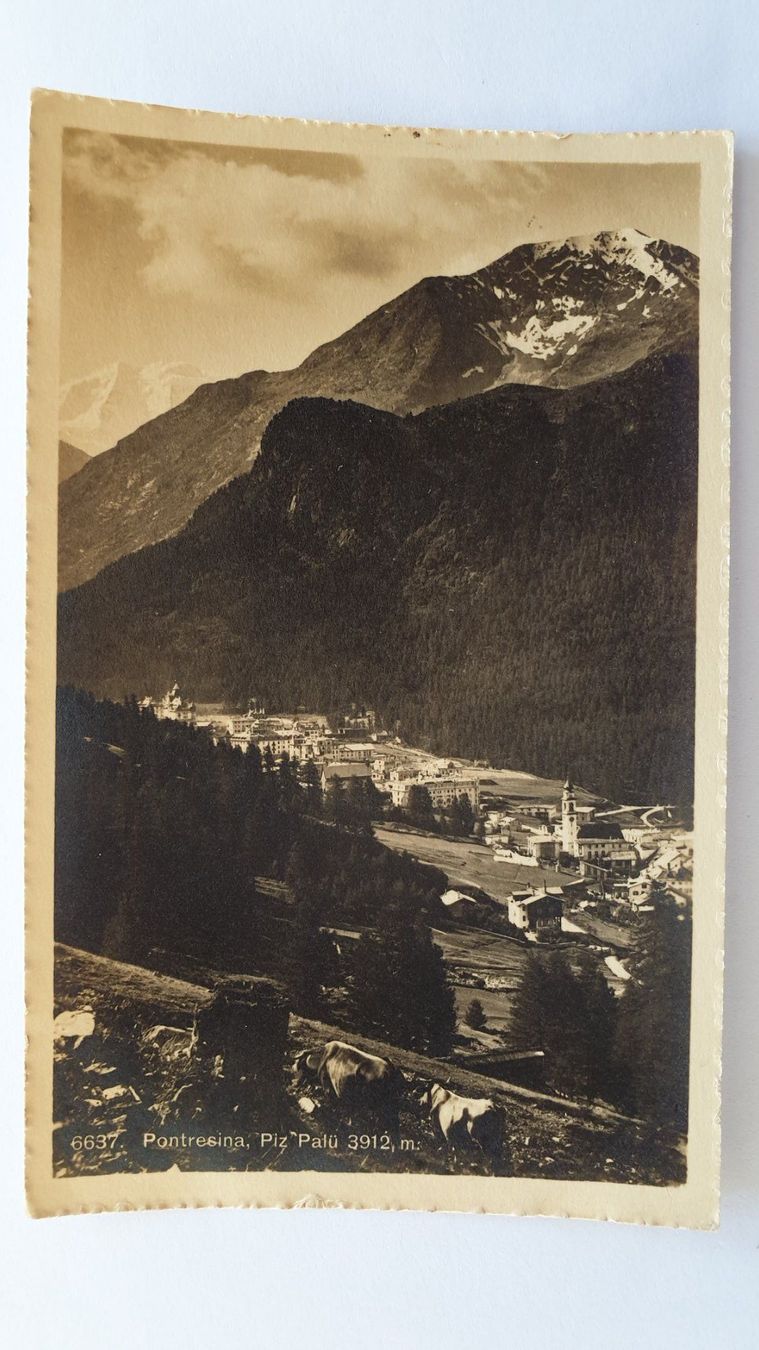 Ansichtskarten: Pontresina. Oberengadin. Graubünden. 3 Ansichtskarten. – Gebraucht aus Goldach von armando_r 4