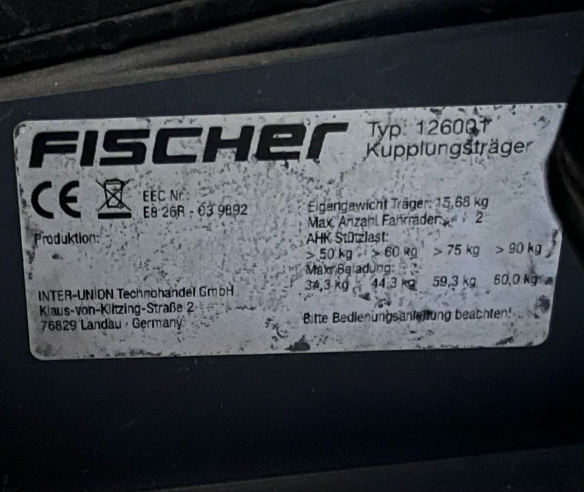 Fischer Ganci per rimorchio: Porte-vélos FISCHER – Usato da Delémont venduto da Kiko68 3