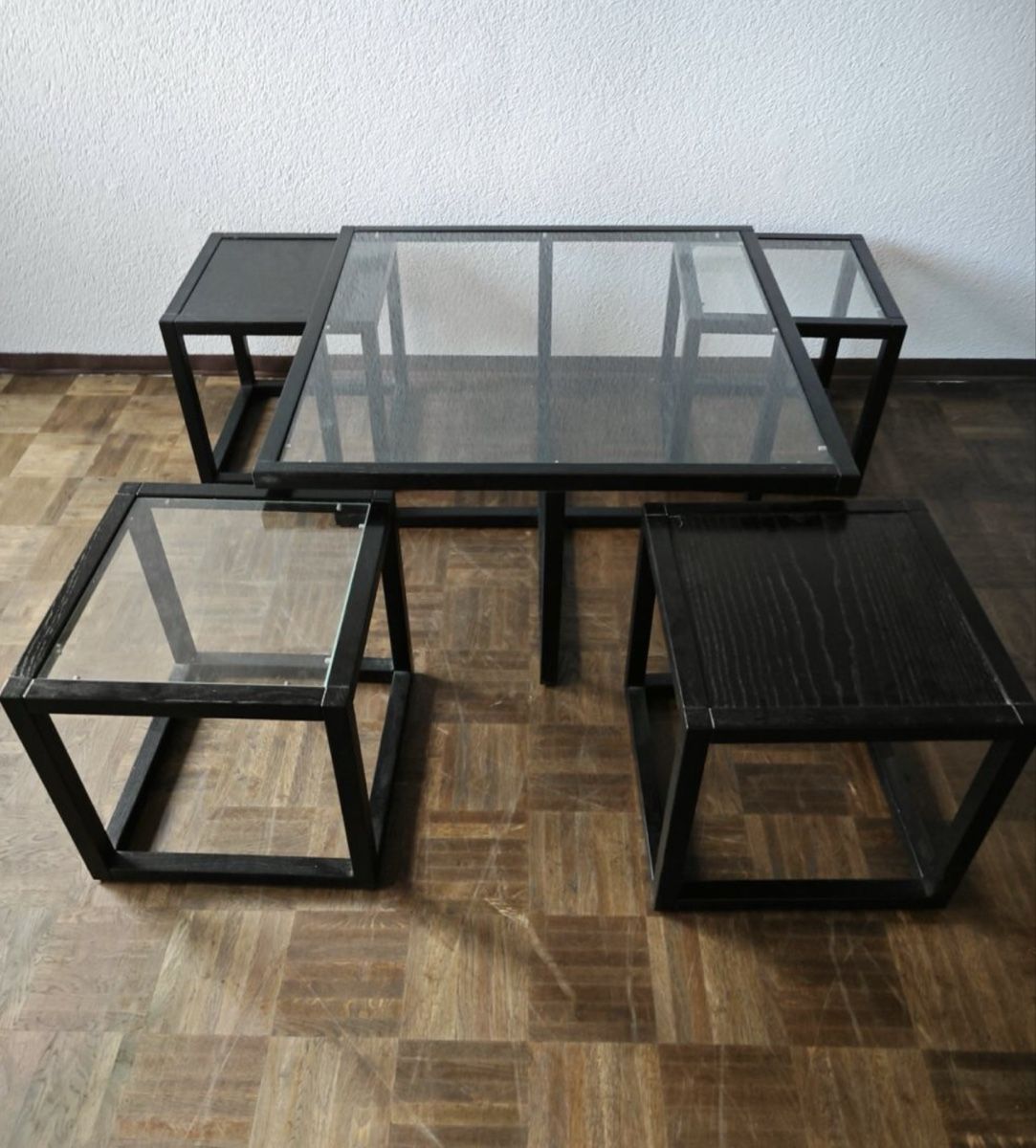 Tische: Schöner Glas Couchtisch, Schwarz, Top Zustand – Gebraucht aus Wohlen AG von Noma2