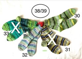 handgestrickte Wollsocken, 38/39