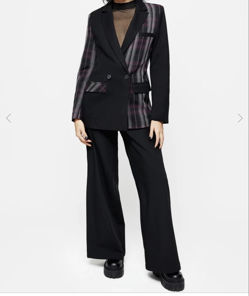 Completi & Tailleur: Disturbia, Gambit Spliced Check Blazer  Gr 14 – Nuovo (secondo la descrizione) da Holziken venduto da BlackCrow 4