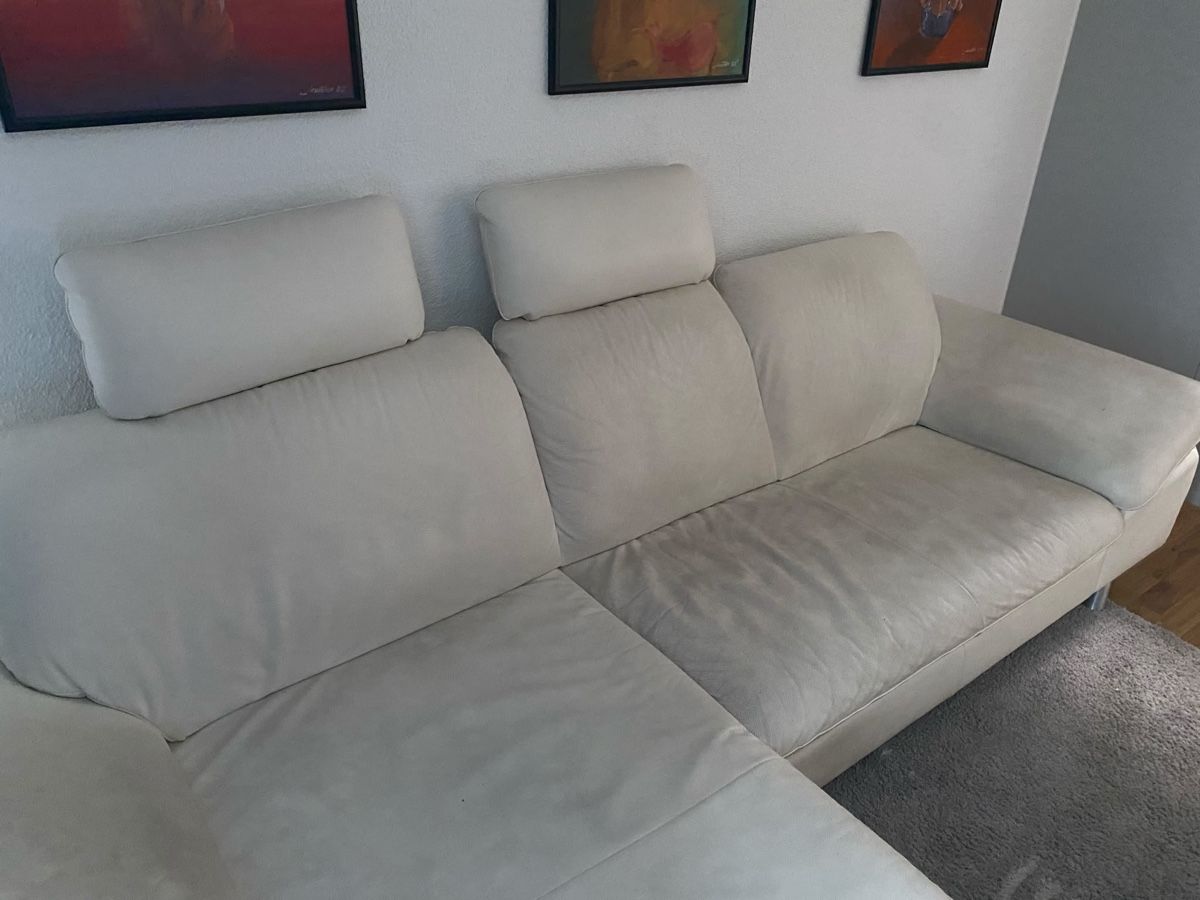 Sofas: Ecksofa Leder weiss – D'occasion à Emmen par Neon4 1