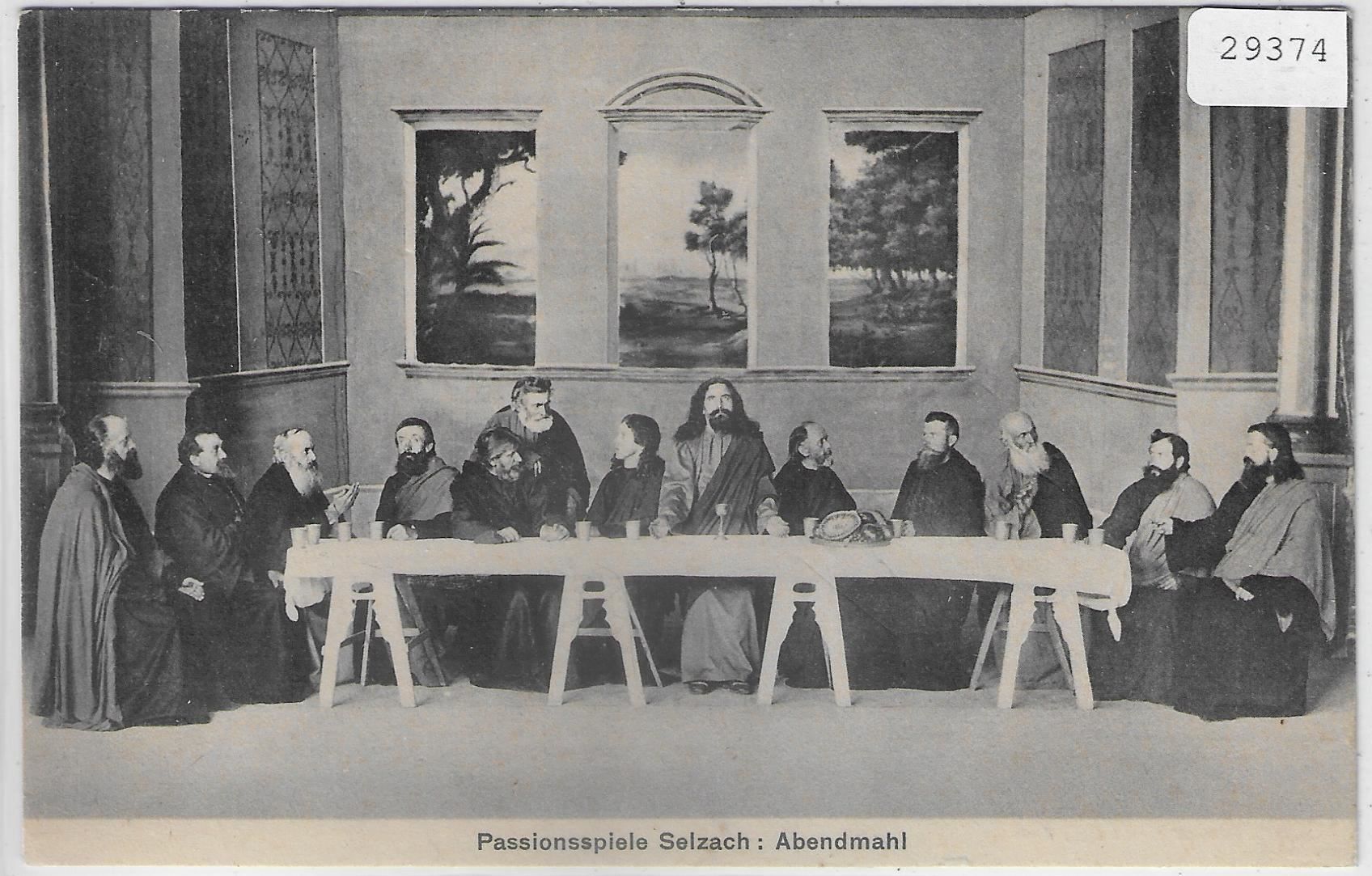 Cartoline postali: Passionsspiele Selzach - Abendmahl – Usato da Ettingen venduto da Kartenplanet
