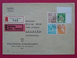 DII KREUZLOCHUNGEN Nr.6+8+2+4, Brief v.BERN: 1030.-+ selten!
