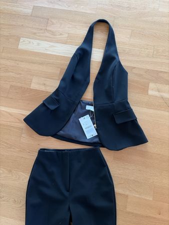 Zara-Set Weste und Hose Schwarz Grösse S neu
