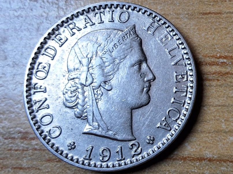 Tutti le monete: 20 Rappen 1912 - sehr schön! – Usato da Münchenstein venduto da purbach1 8