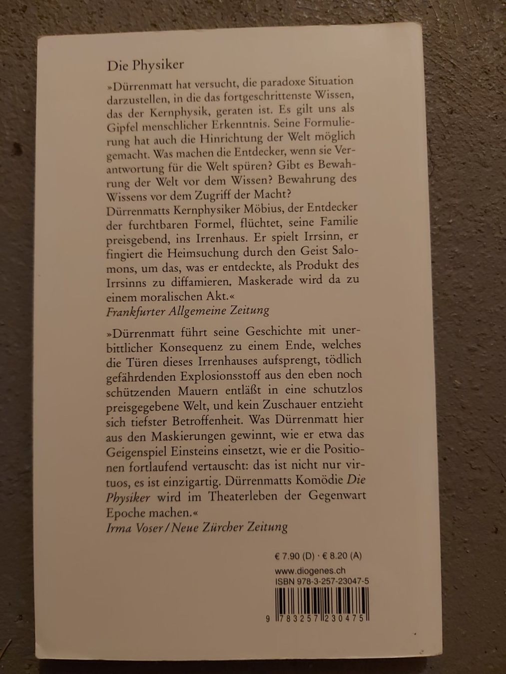 Bücher: Die Physiker - Dürrenmatt – Gebraucht aus Walenstadt von jan_dcn2 1