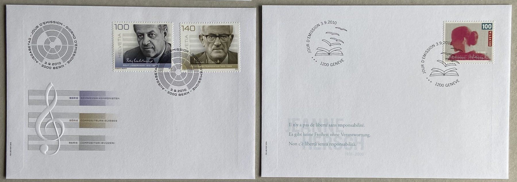 Tous les timbres: 10 FDC Briefe 2010 – D'occasion à Böckten par Hansi36 2