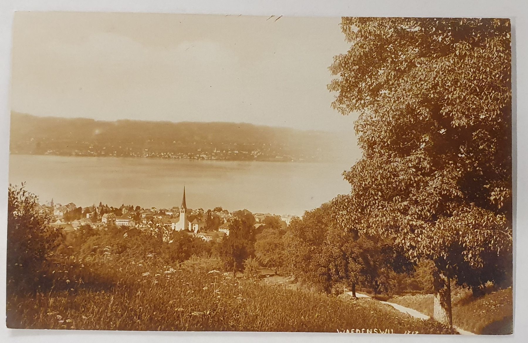Cartoline postali: 4 alte Ansichtskarten Wädenswil – Usato da Kreuzlingen venduto da Rschweiz1 5