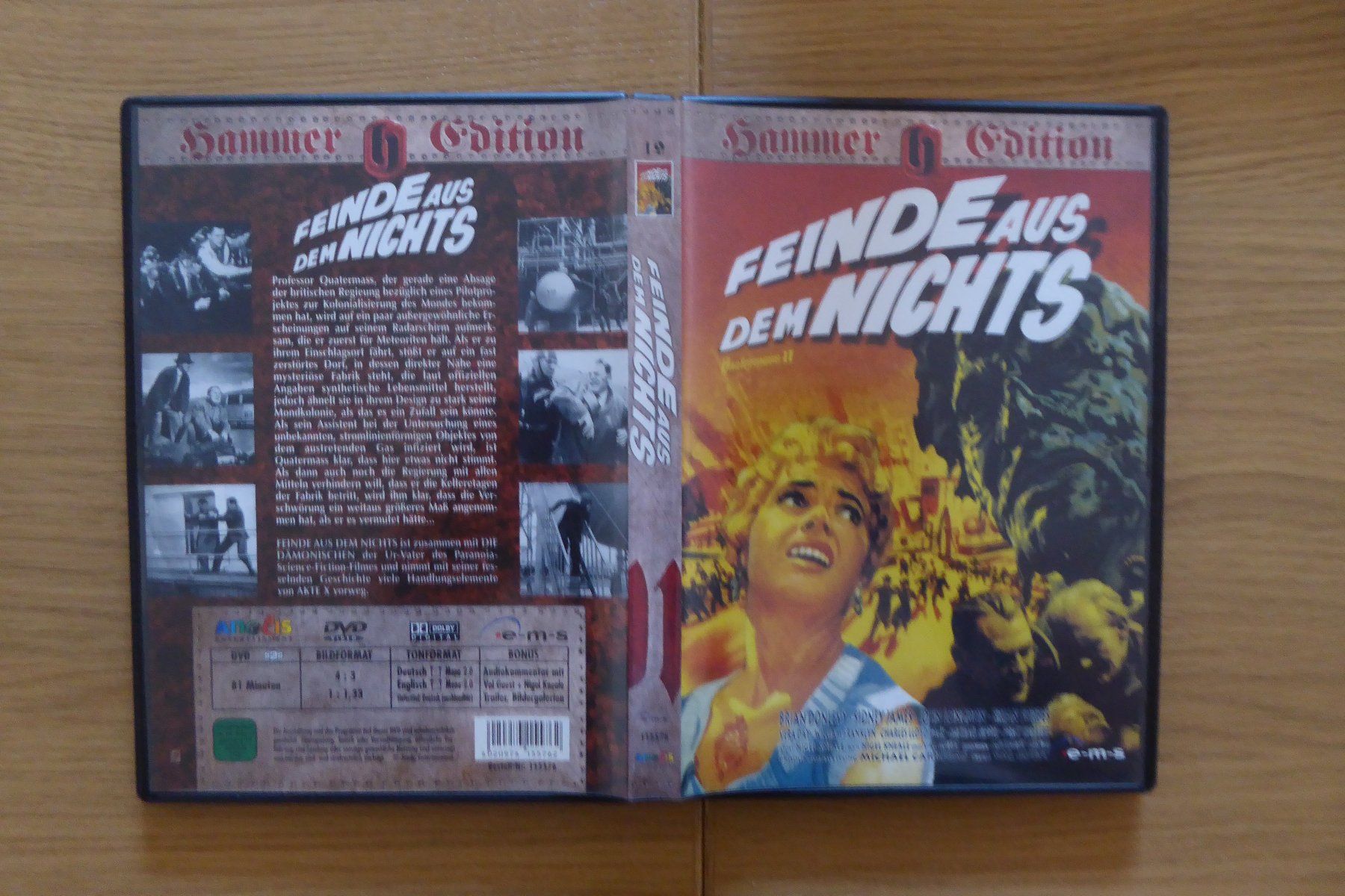 Alle DVDs: DVD Hammer Studios Feinde aus dem nichts Quatermass 2 – Gebraucht aus Allschwil von Summelsarium