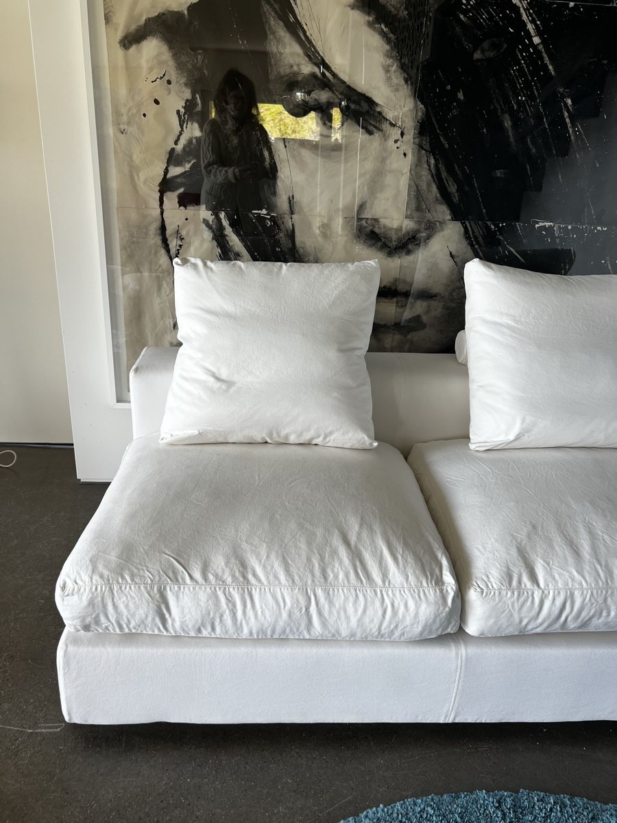 Flexform Sofas: Flexform Groundpiece Sofa by Antonio Citterio - White Panama – Gebraucht aus Oberägeri von Theonose74 5