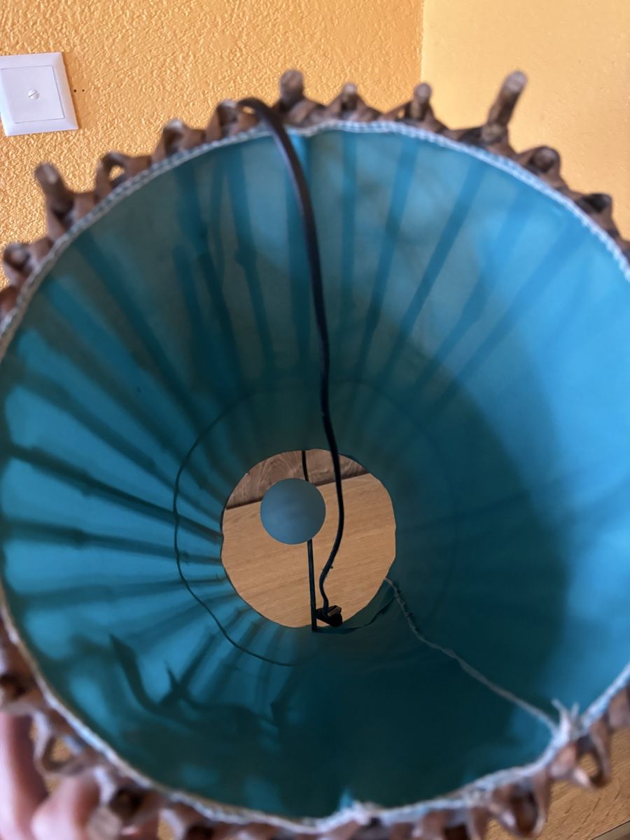 Lampade: Lampe originale en bambou turquoise – Usato da Les Brenets venduto da moe_ym8r 2
