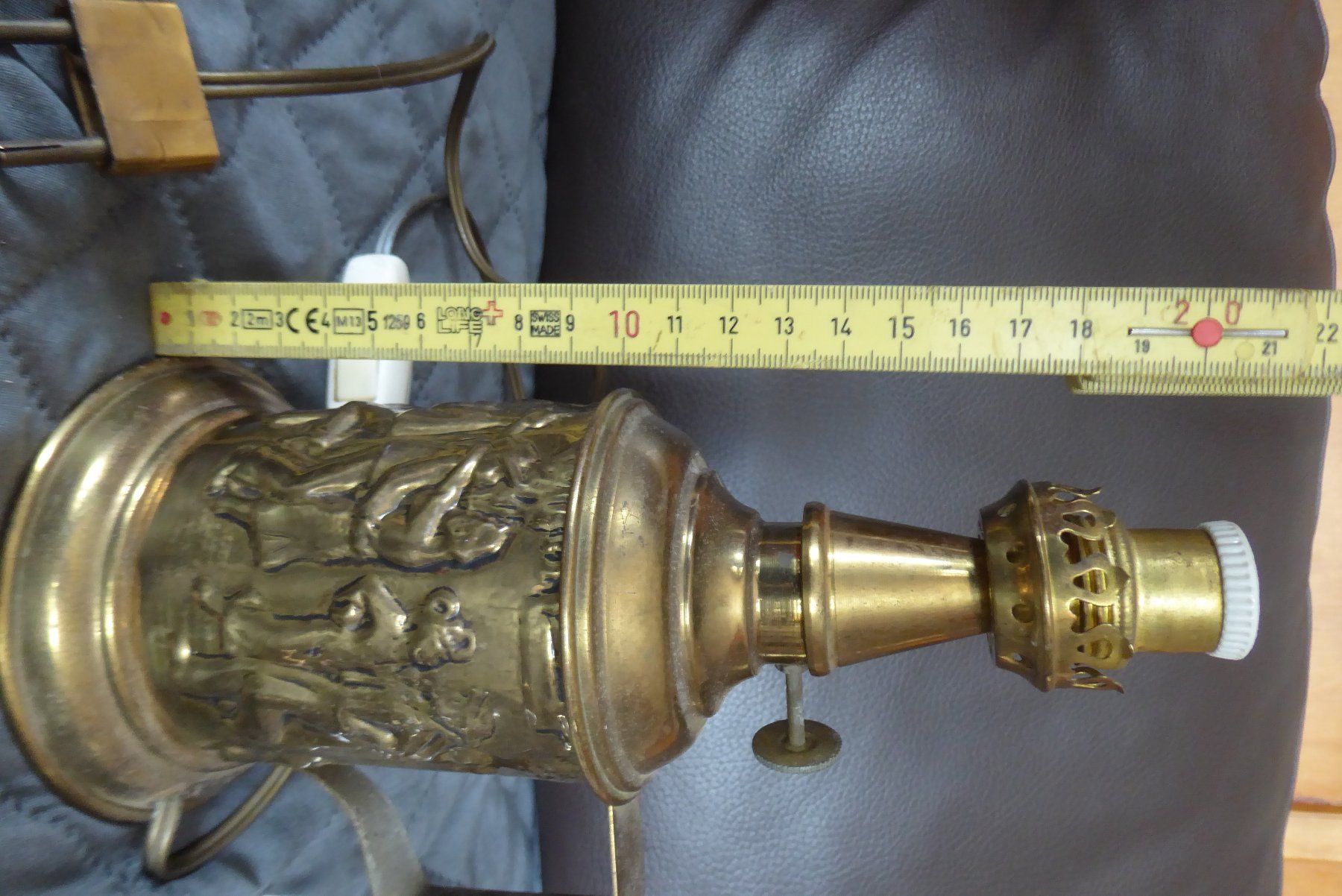 Lampade: Antikes Elektro Lampe klein Messing – Usato da Sargans venduto da Benziner 9