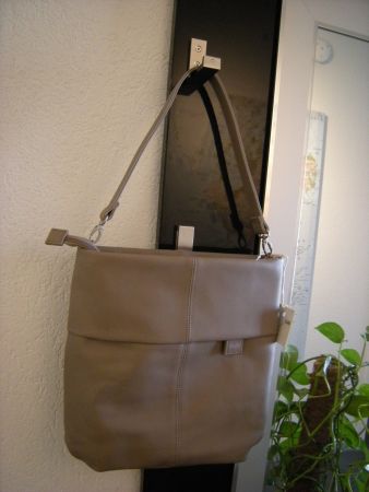 Tasche Umhängetasche Marke zwei 40x37x12cm Farbe taupe