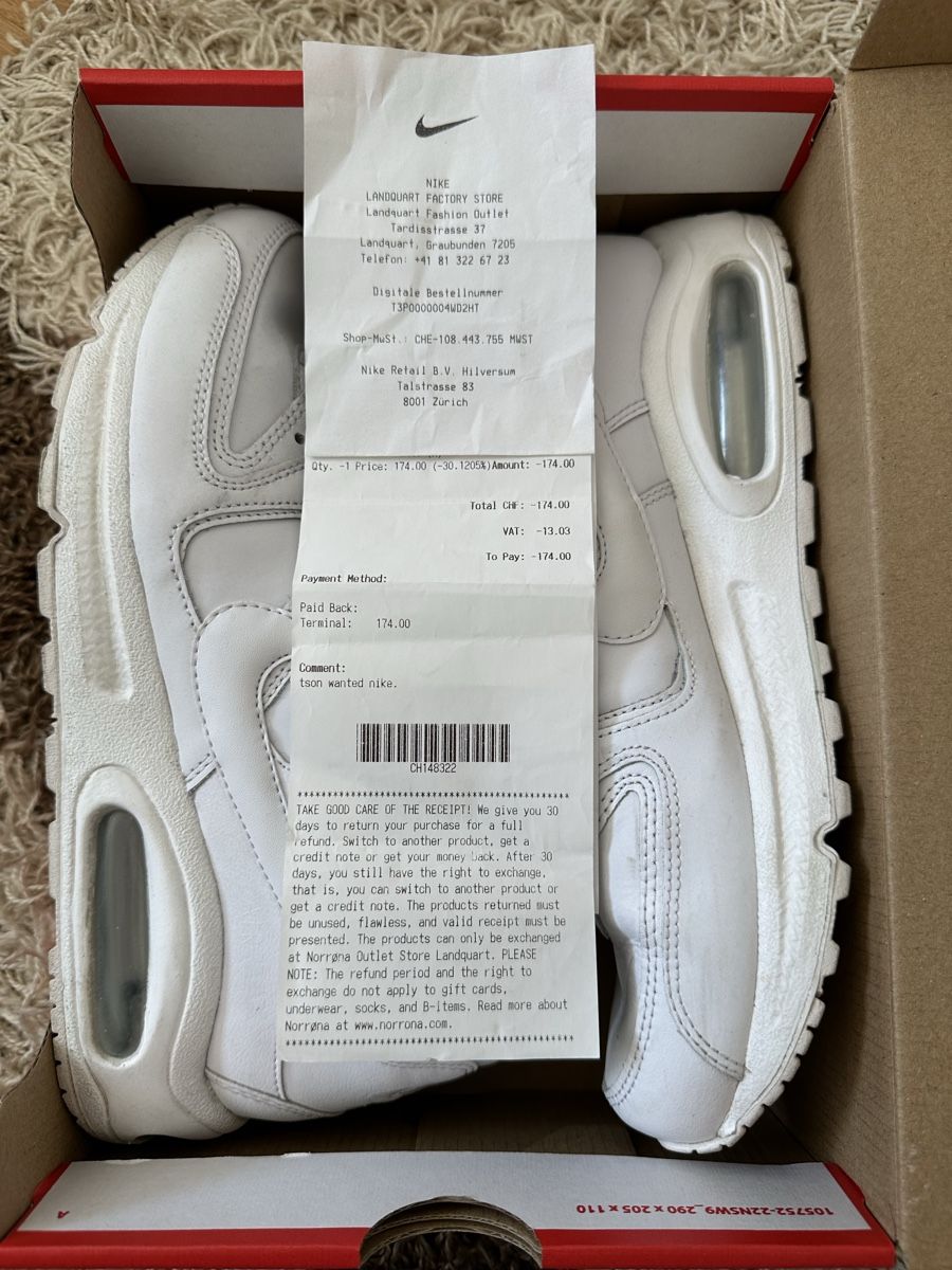 Nike Scarpe da uomo: Nike Air Max 42 – Usato da Maienfeld venduto da tobeyl2020