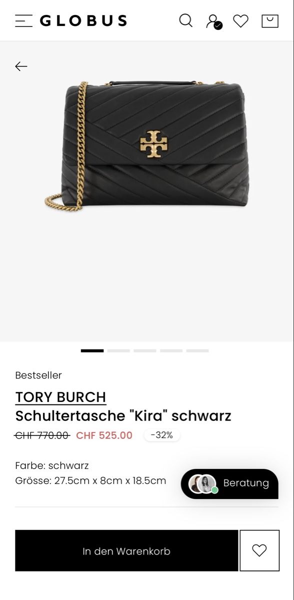 Tory Burch Borse da donna: Tory Burch Kira Chevron Tasche – Usato da Zürich venduto da tsunrise122 9