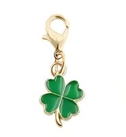 4 Pendentifs porte-clés trèfle à quatre feuilles, NEUF