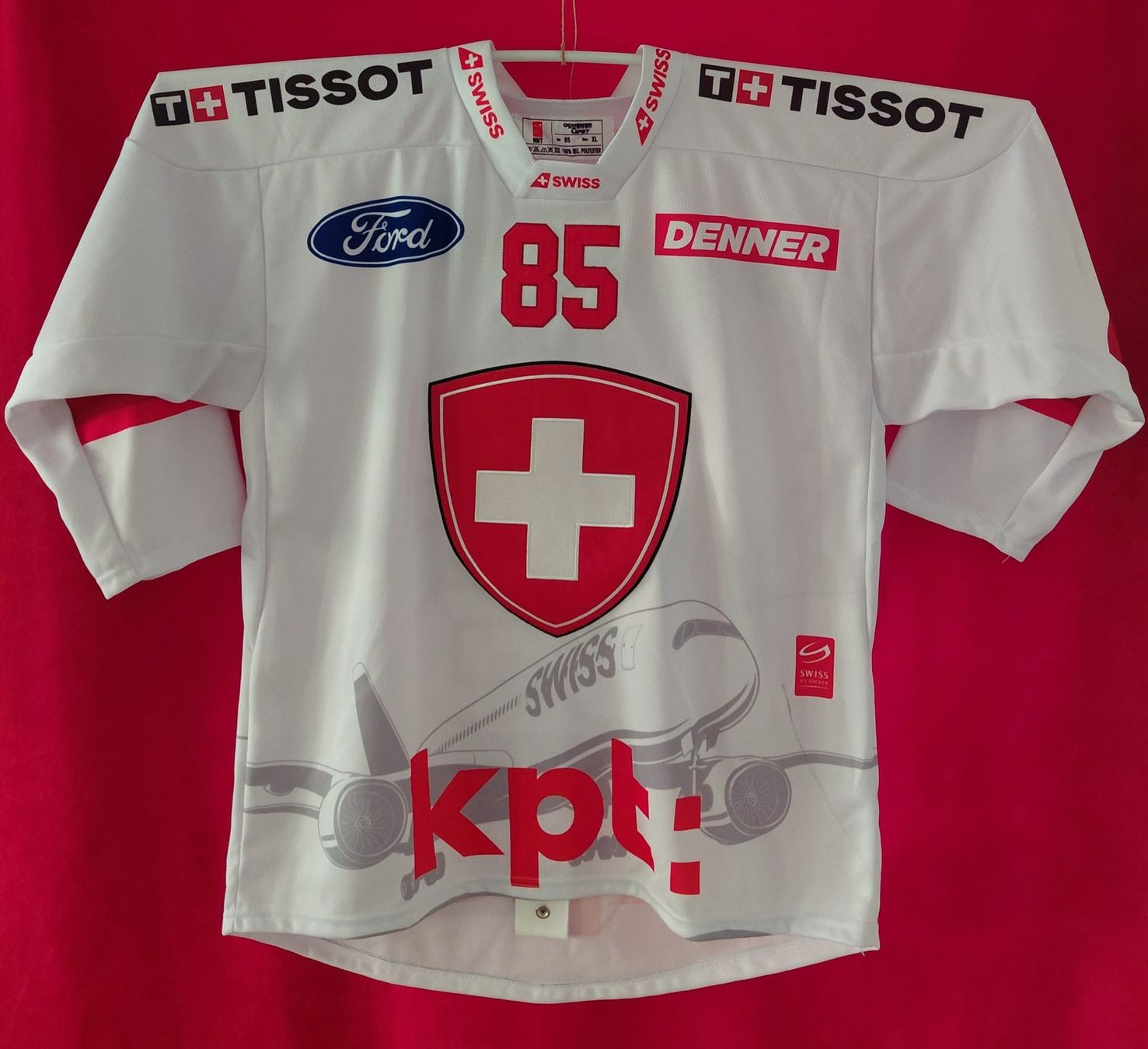 Schweizer Nati Canottiere & Pantaloni: Swiss Eishockey Trikot Andrighetto – Usato da Wilen b. Wollerau venduto da Sousi82 1