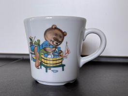 Alte Langenthal Kindertasse Tasse Kinder Bär Bärenmotiv 70er