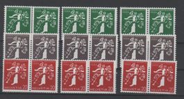Landi 1939 Zusammendrucke Nr. Z25a/Z27f ** Kat: 120.00 CHF