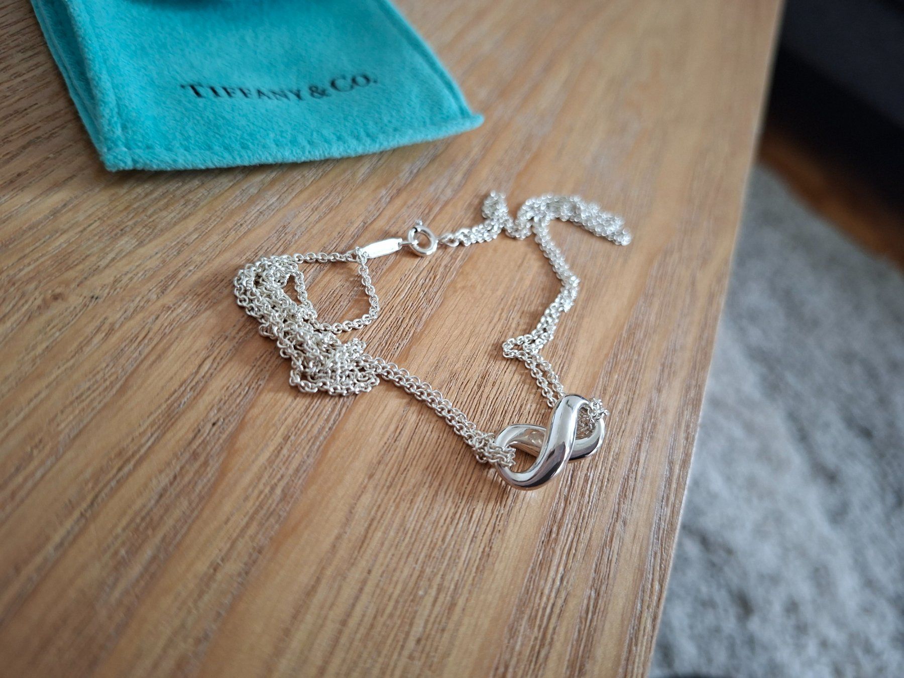 Tiffany & Co. Catenine: TIFFANY & Co. Infinity Double Chain Necklace silver 925! – Usato da Goldach venduto da mamakotzi 8